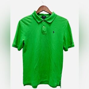 Polo Ralph Lauren Boys XL 18–20 Green Short Sleeve Cotton Polo Shirt